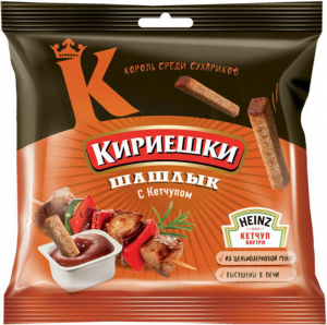 Сухарики "Кириешки" шашлык с соусом кетчуп 85 гр.