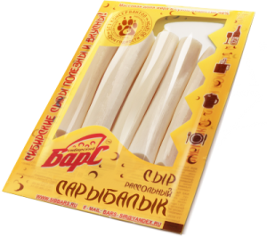 Сыр "БАРС" сарыбалык молочный 100 гр.