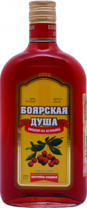 Настойка сладкая "Боярская душа клюква на коньяке" 20% фляжка 0,5л.