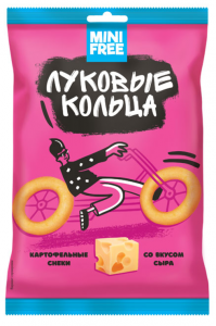 Луковые кольца "МиниФри" со вкусом сыра 45 гр.