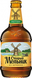 Пиво Старый Мельник Из Бочонка Мягкое светлое(бут. 0,45 л) 5.0%
