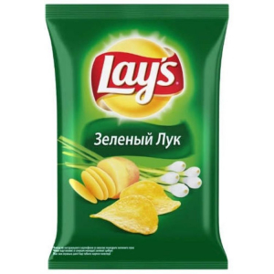 Чипсы "Лейс" зеленый лук 140 гр.
