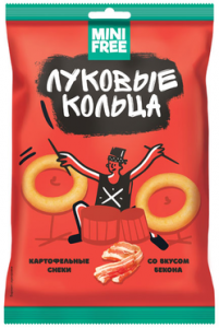 Луковые кольца "МиниФри" со вкусом бекона 45 гр.