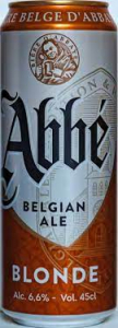 Пивной напиток "АББЕ БЛОНД СВЕТЛЫЙ ЭЛЬ" ж/б 0,45, ал.6,6%