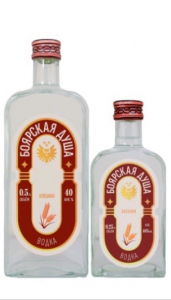 Водка "Боярская душа хлебная" 40% 0,5л.