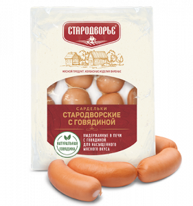 Сардельки "Стародворские с говядиной" вес.