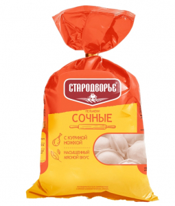 Пельмени Сочные Сочные 0,8 кг. (Стародворье)