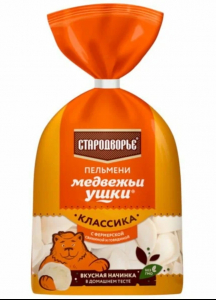 Пельмени "Медвежьи ушки" с фермерской свининой и говядиной 0,7кг