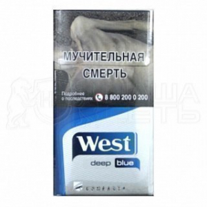 Табачный набор Вест компакт DEEP+blue +спички